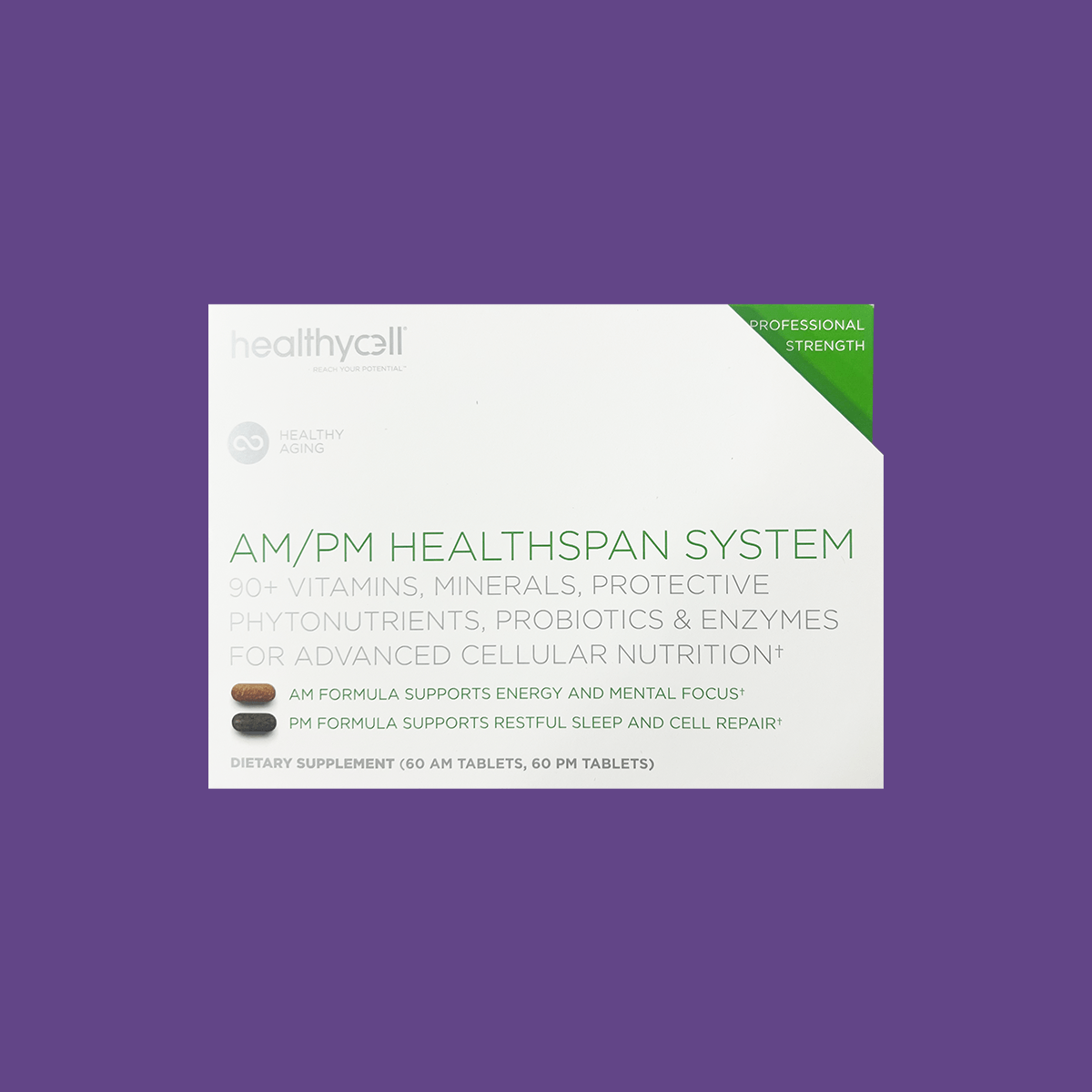 HealthyCell AM/PM Healthspan System (30 day Supply) - DryEye Rescue Store