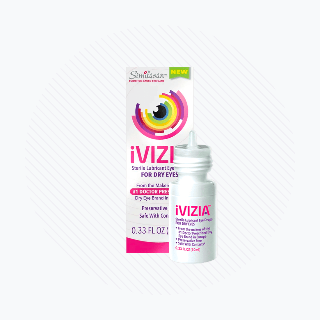 iVIZIA Sterile Lubricant Eye Drops for Dry Eyes, PreservativeFree, Dr