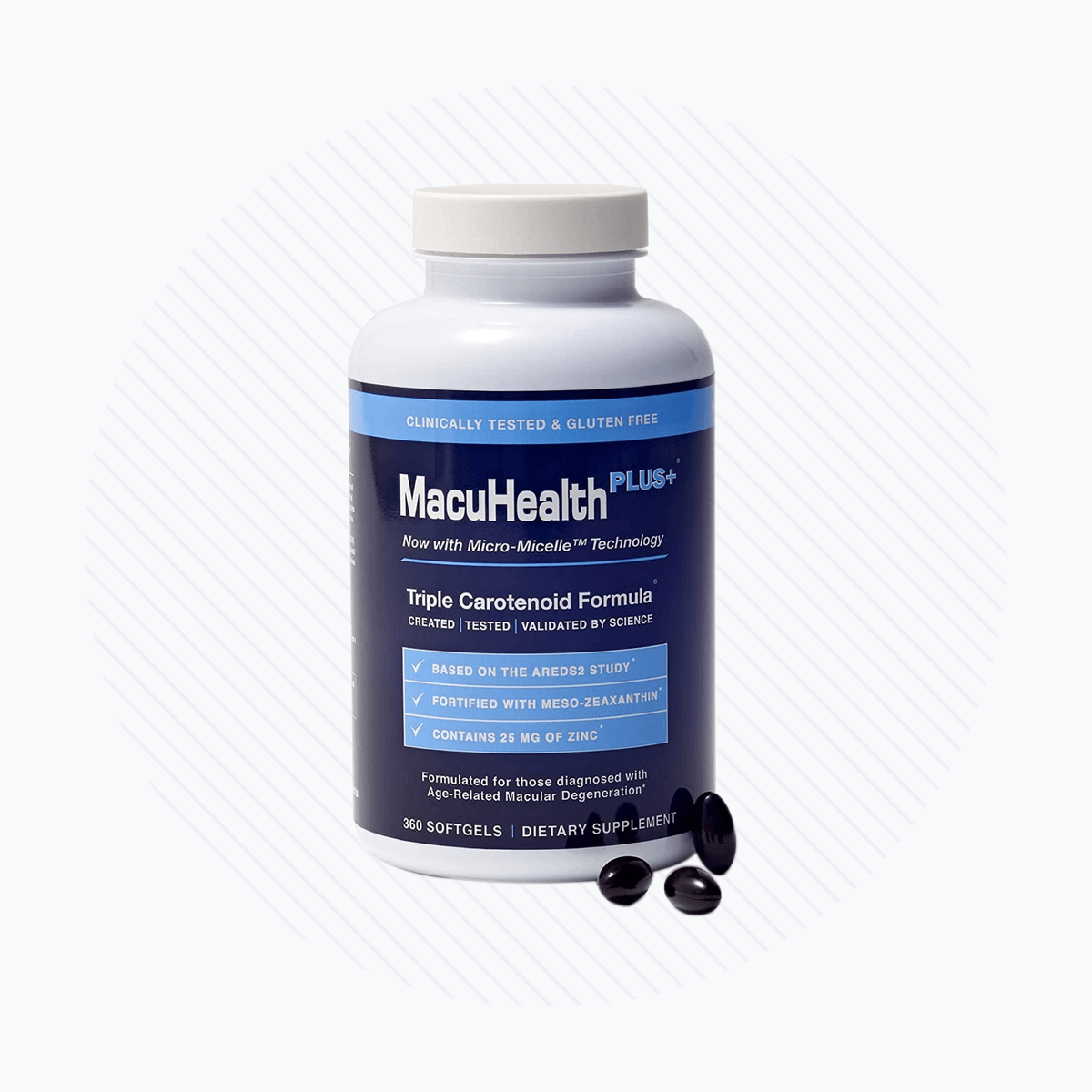 MacuHealth Plus+ Eye Supplement for Adults - Meso-Zeaxanthin, Lutein & Zeaxanthin, (90 Days Supply) - DryEye Rescue Store