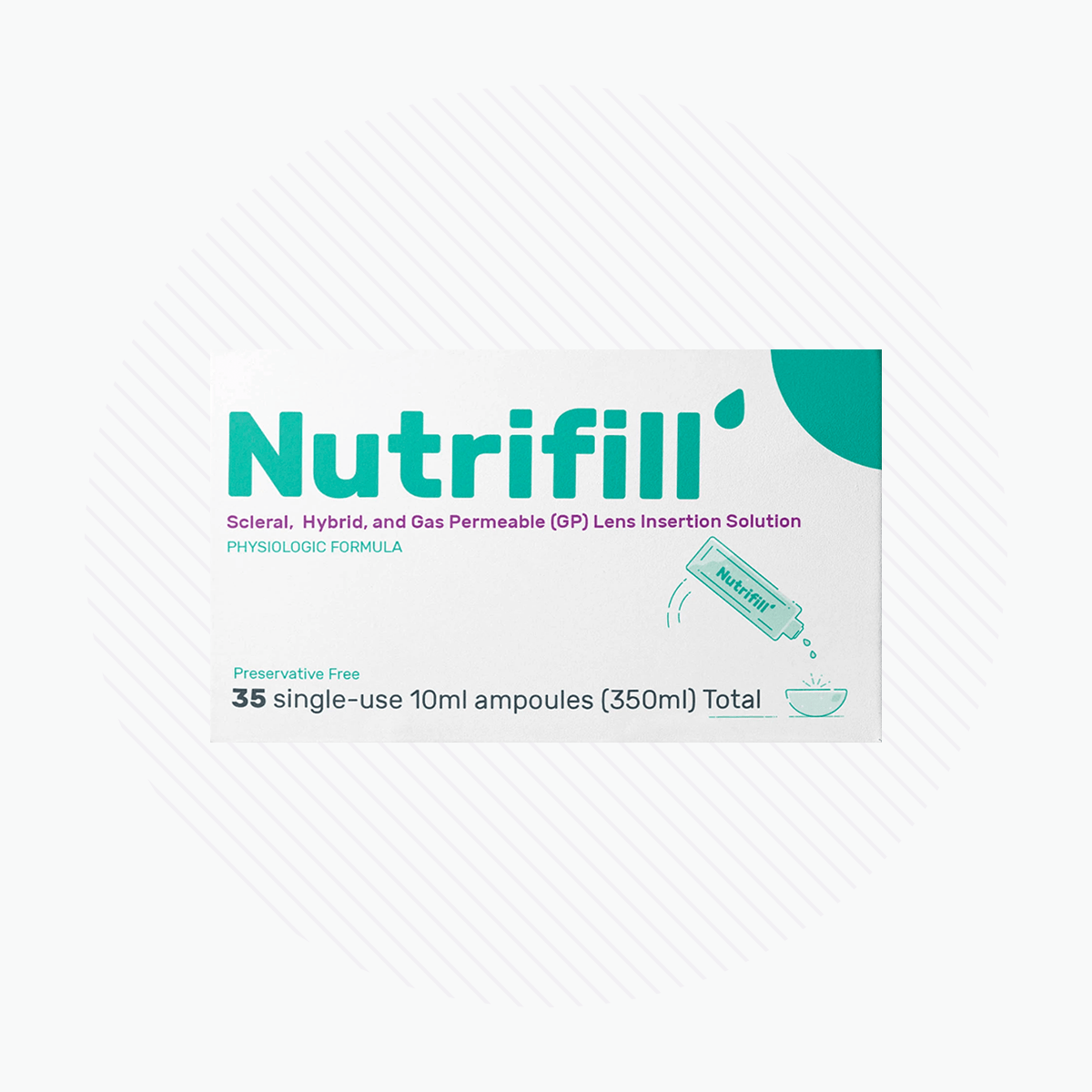 Nutrifill Preservative Free Scleral, Hybrid, and Gas Permeable (GP) Lens Insertion Solution - DryEye Rescue Store