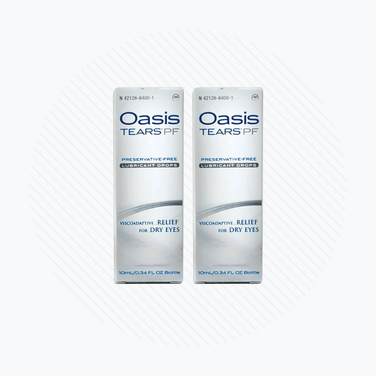 Oasis Tears Preservative-Free Eye Drops (Multi-drop Bottle) 2-Pack 600 drops - Dryeye Rescue
