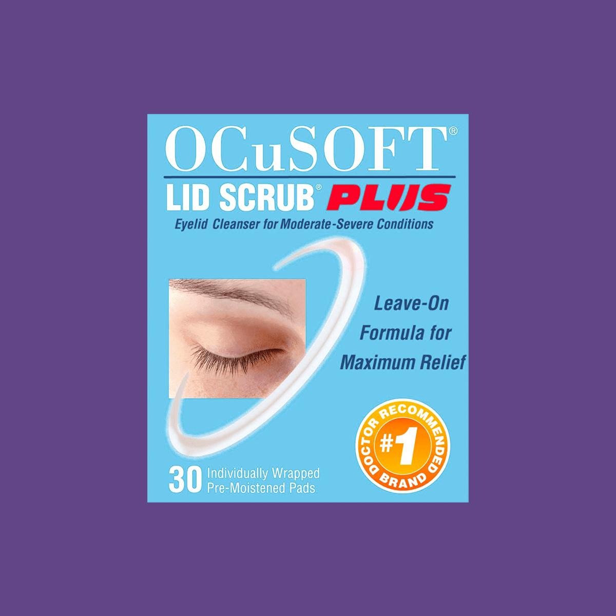 Ocusoft Lid Scrub Plus 30 Pre-Moistened Pads - DryEye Rescue Store