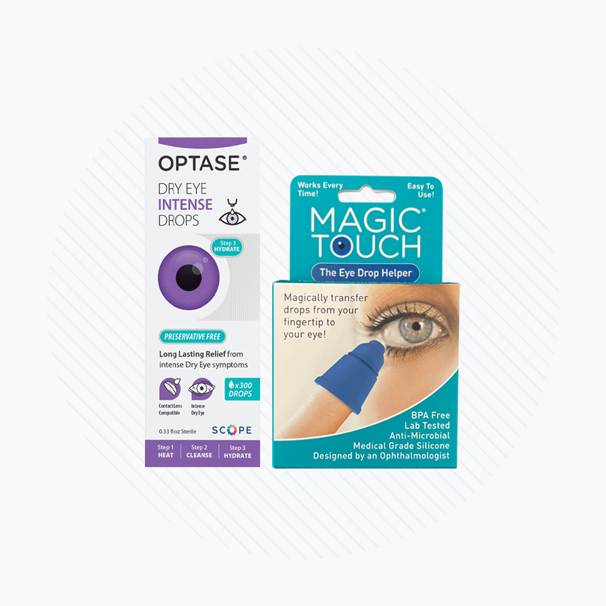 Optase Intense Preservative Free with Magic Touch Applicator - DryEye Rescue Store