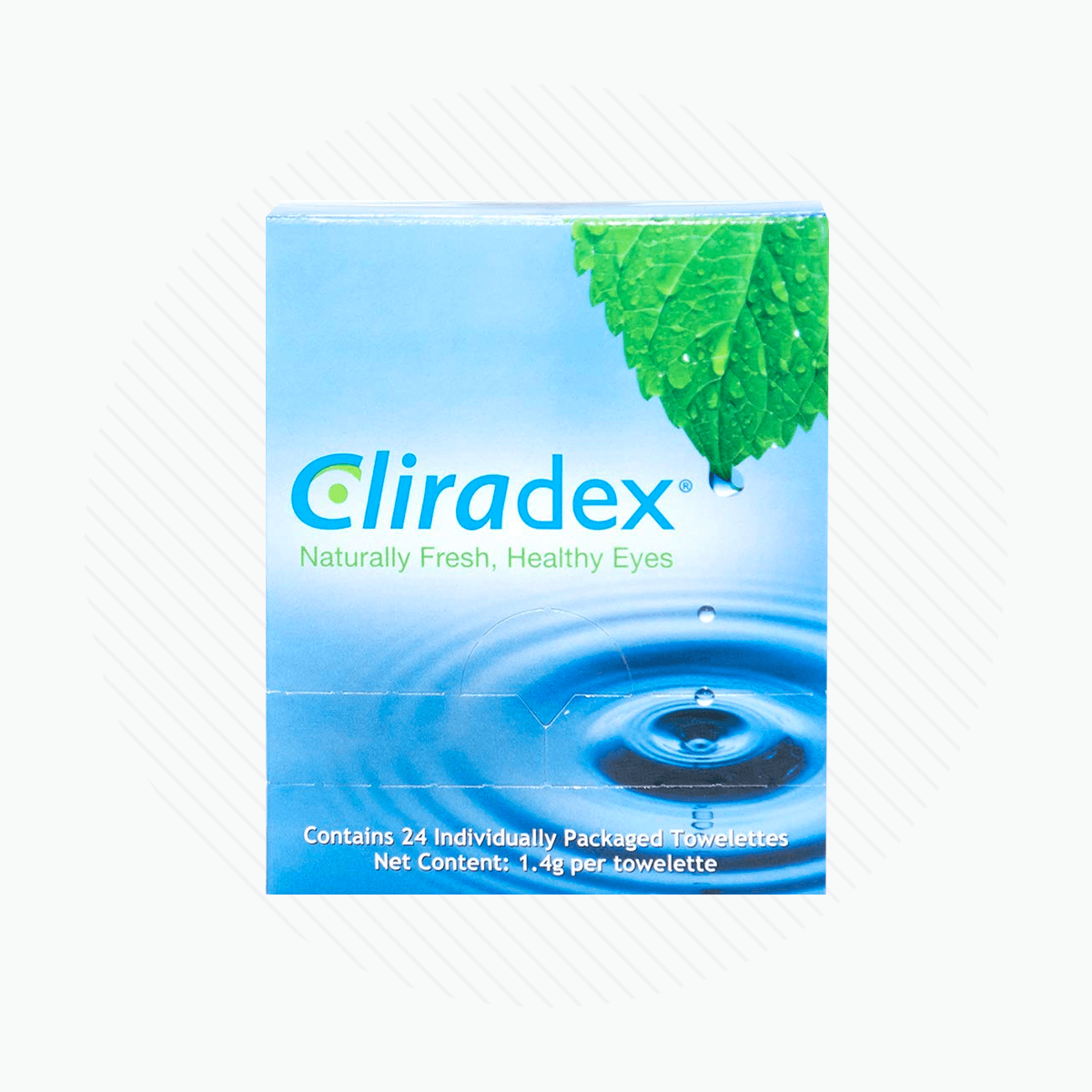 Cliradex Wipes - Tea Tree Oil Extract Eyelid Cleanser for Demodex, Blepharitis and Dry Eye- 20ct - DryEye Rescue Store