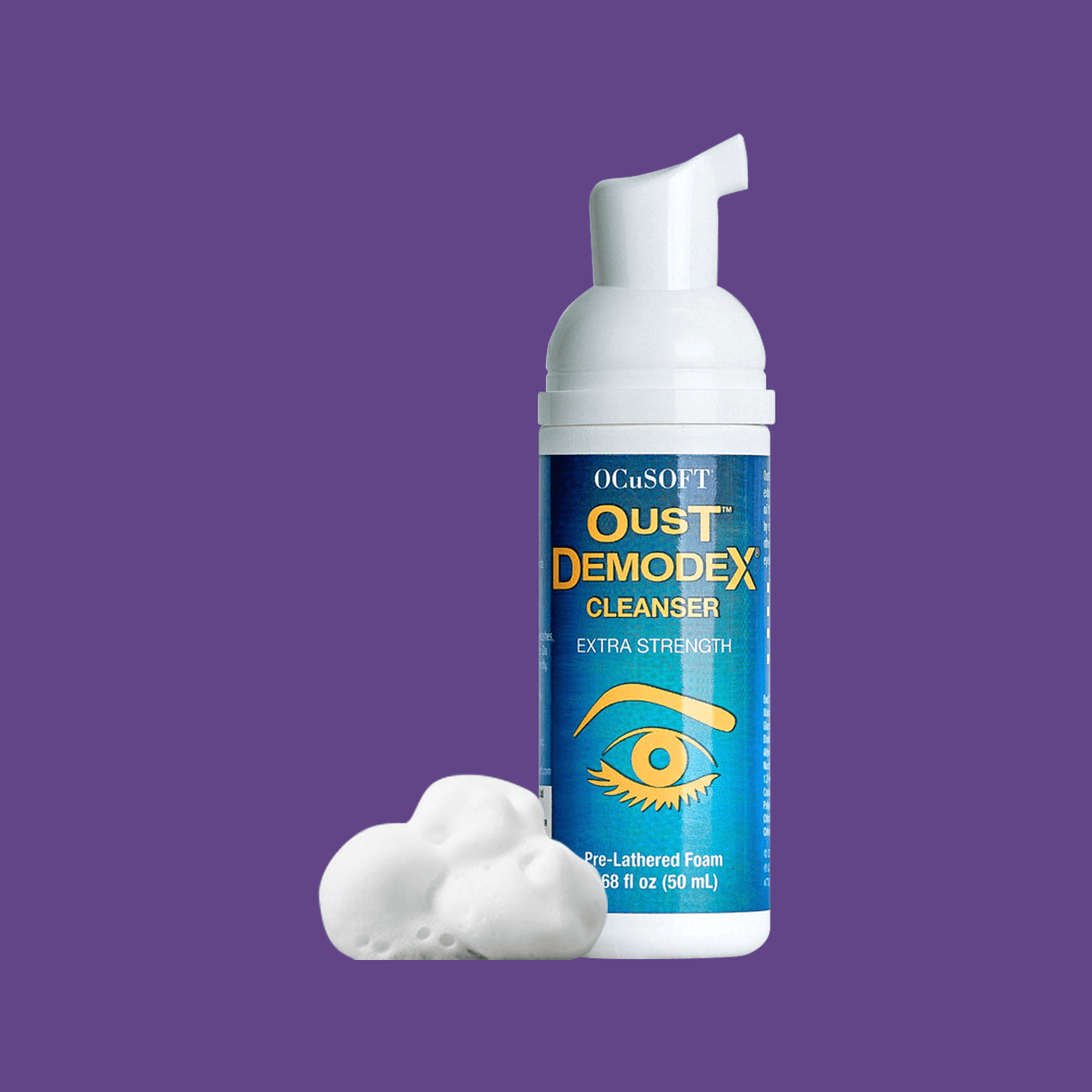 OCuSOFT Oust Demodex Removal Cleanser Foam - DryEye Rescue Store
