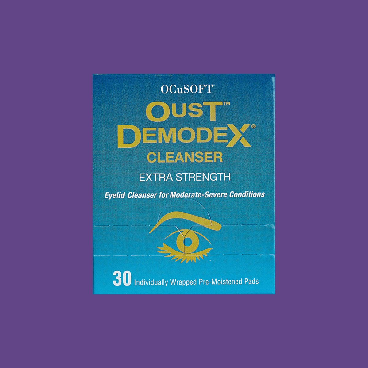 OCuSOFT Oust Demodex Cleanser Pre-Moistened Pads - DryEye Rescue Store