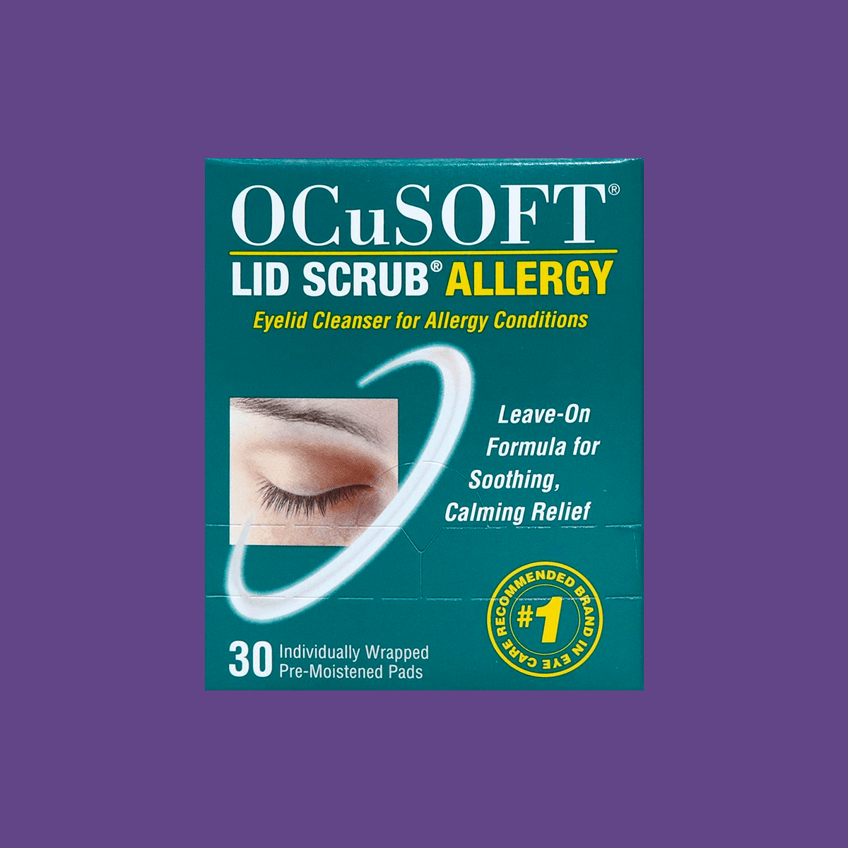Ocusoft Lid Scrub Allergy Eyelid Cleanser (30 Wipes) - DryEye Rescue Store