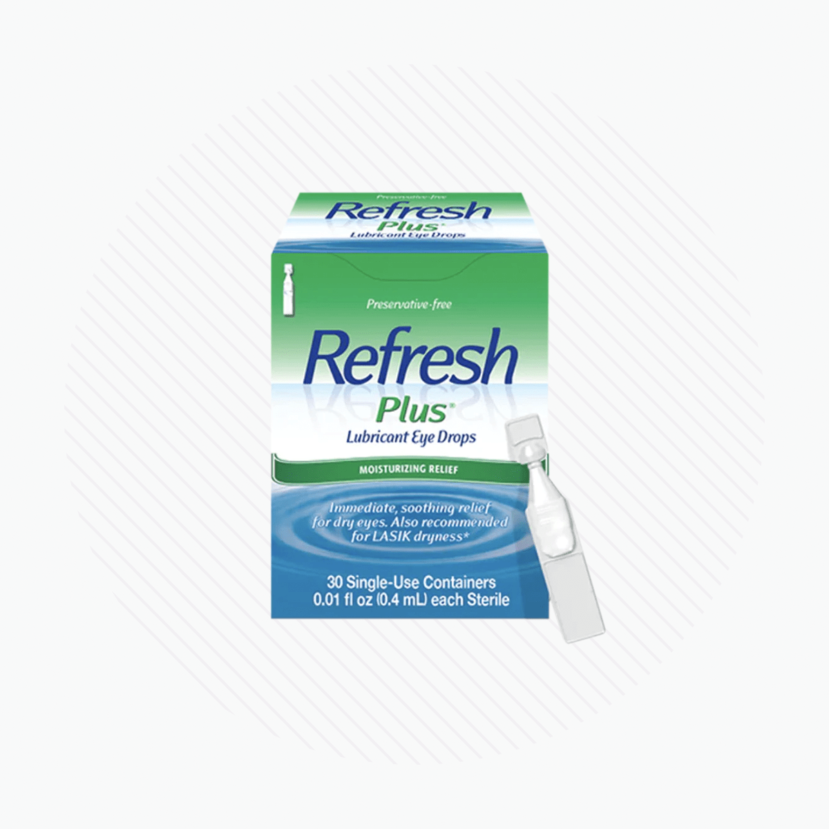 Refresh Plus Lubricant Preservative Free Eye Drops (30 vials) - Dryeye Rescue