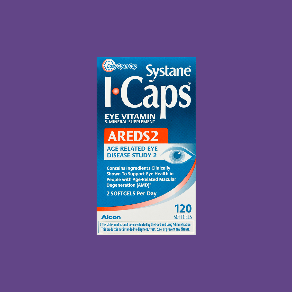 Systane ICaps Eye Vitamin AREDS2 Formula Softgels 120ct - DryEye Rescue Store