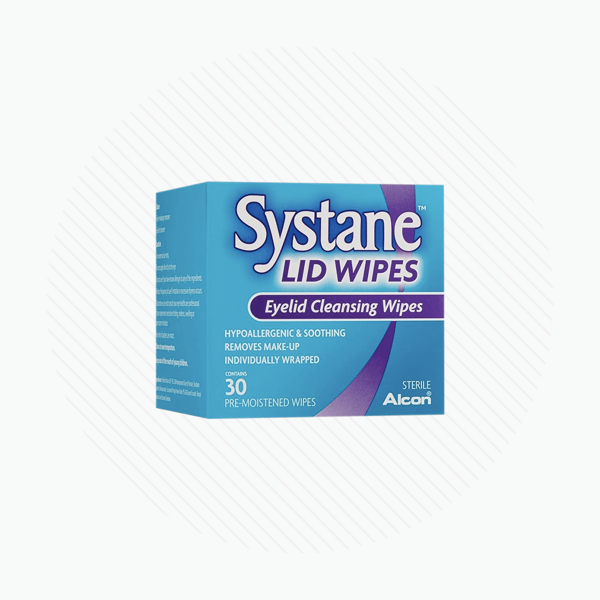 Systane Lid Wipes Eyelid Cleansing, Hypoallergenic, Make-up Remover Wipes, (30 Count) - Dryeye Rescue