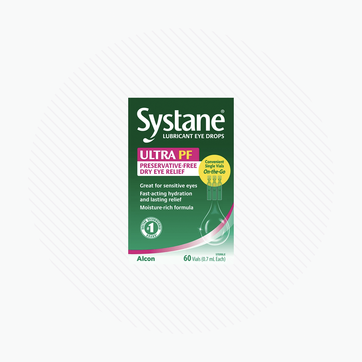 Systane Ultra PF Preservative Free Dry Eye Relief for Sensitive Eyes (60 Vials) - Dryeye Rescue
