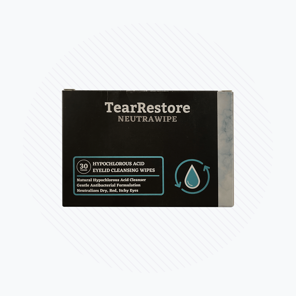 TearRestore NeutraWipe Hypochlorous Eyelid Wipes (30 Count) - DryEye Rescue Store