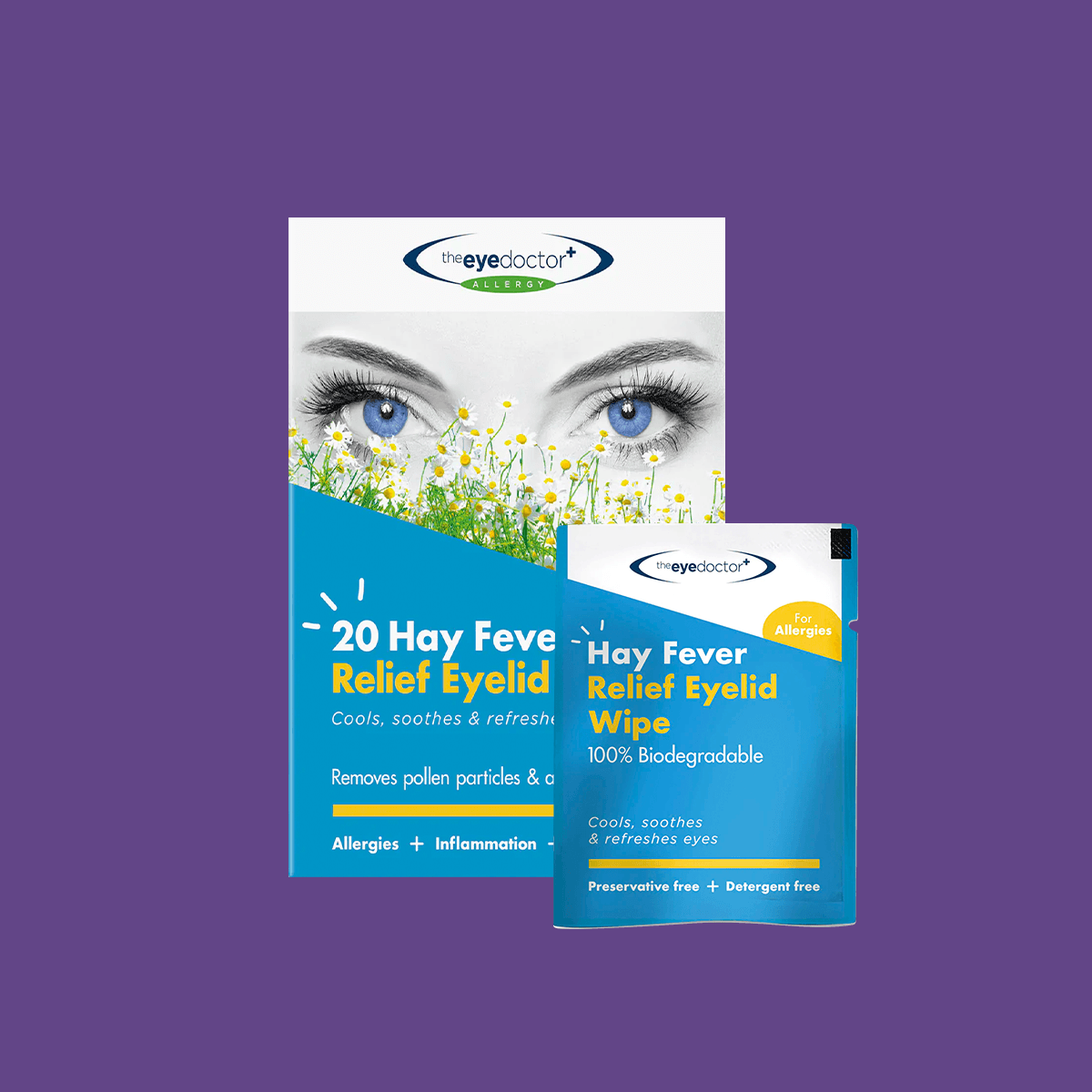 The Eye Doctor Allery/Hay Fever Relief Eyelid Wipes (20ct) - DryEye Rescue Store