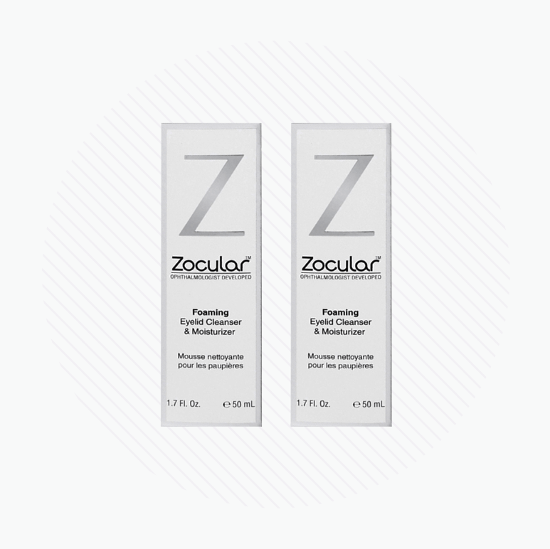 ZocuFoam 2-Pack Eyelid Foam Cleanser for Blepharitis and Dry Eyes (4-6 month supply) - Dryeye Rescue